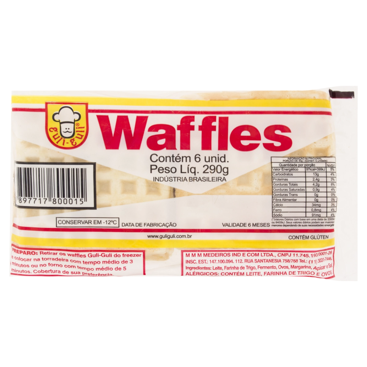 Waffles GULI GULI 290g