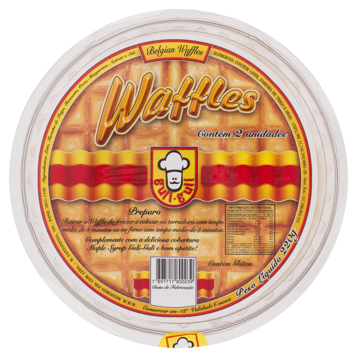 Waffles Belgian GULI GULI 220g