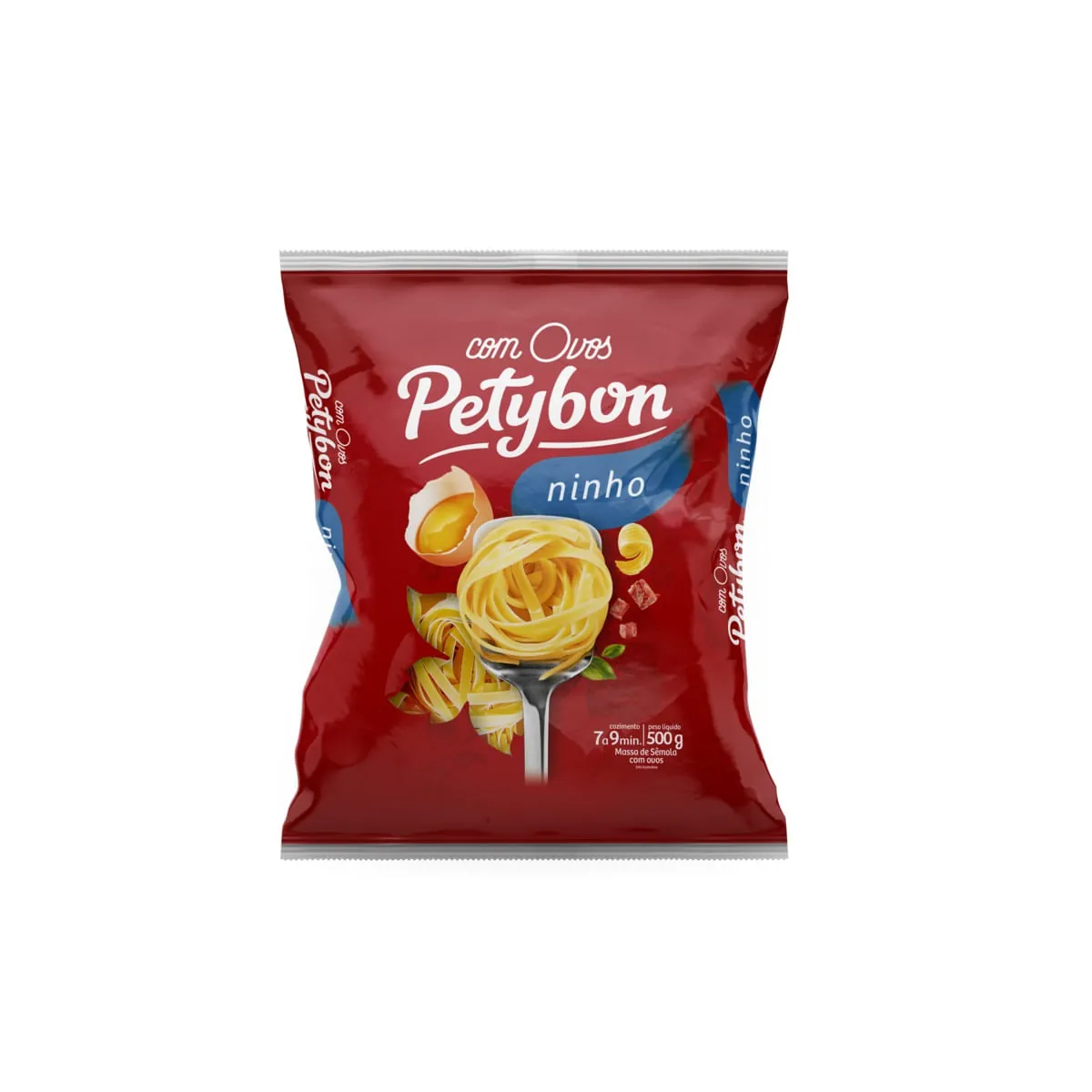 Macarrão com Ovos Ninho PETYBON Pacote 500g