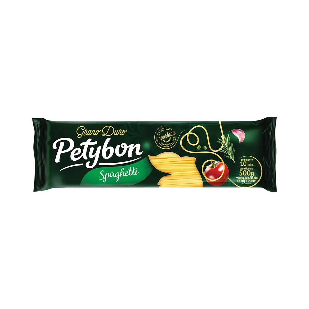 Macarrão Grano Duro Espaguete PETYBON Pacote 500g