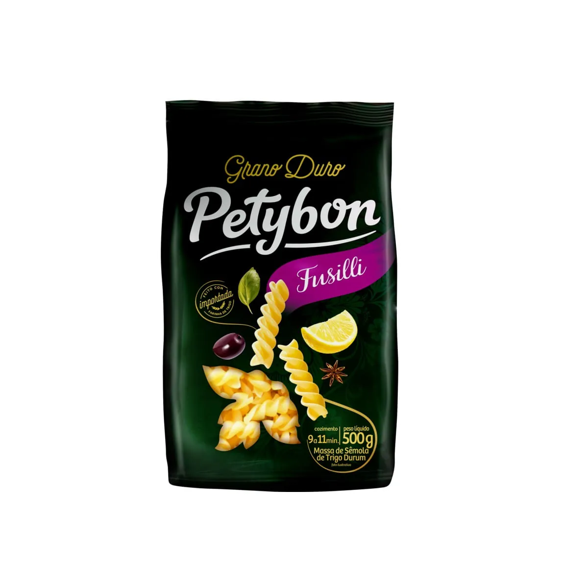 Macarrão Grano Duro Fusilli PETYBON Pacote 500g