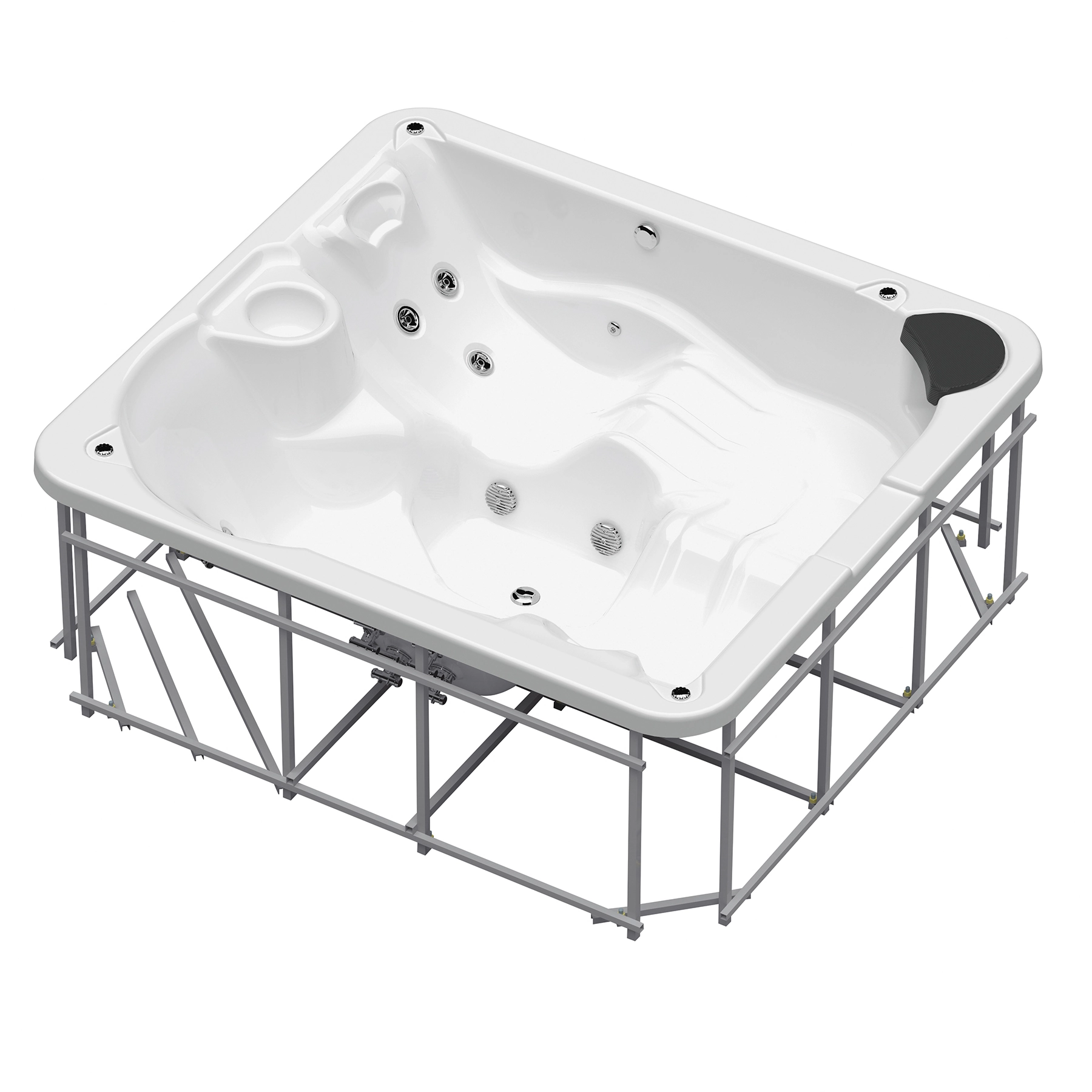 SPA com Hidromassagem 90x215x198cm Barcelona Confort Stamplas