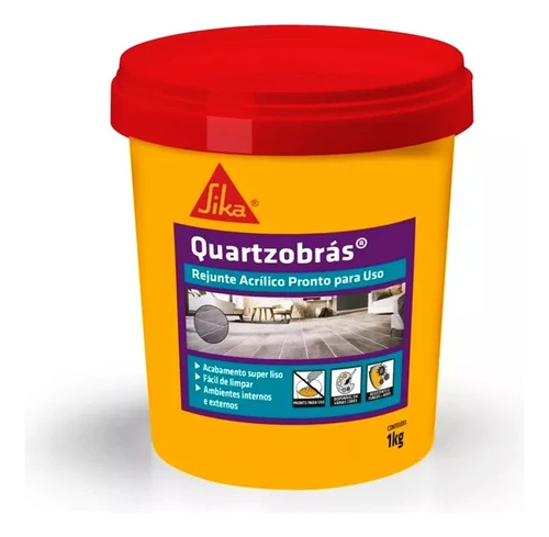 Rejunte Acrílico Quartzobrás 1kg Black