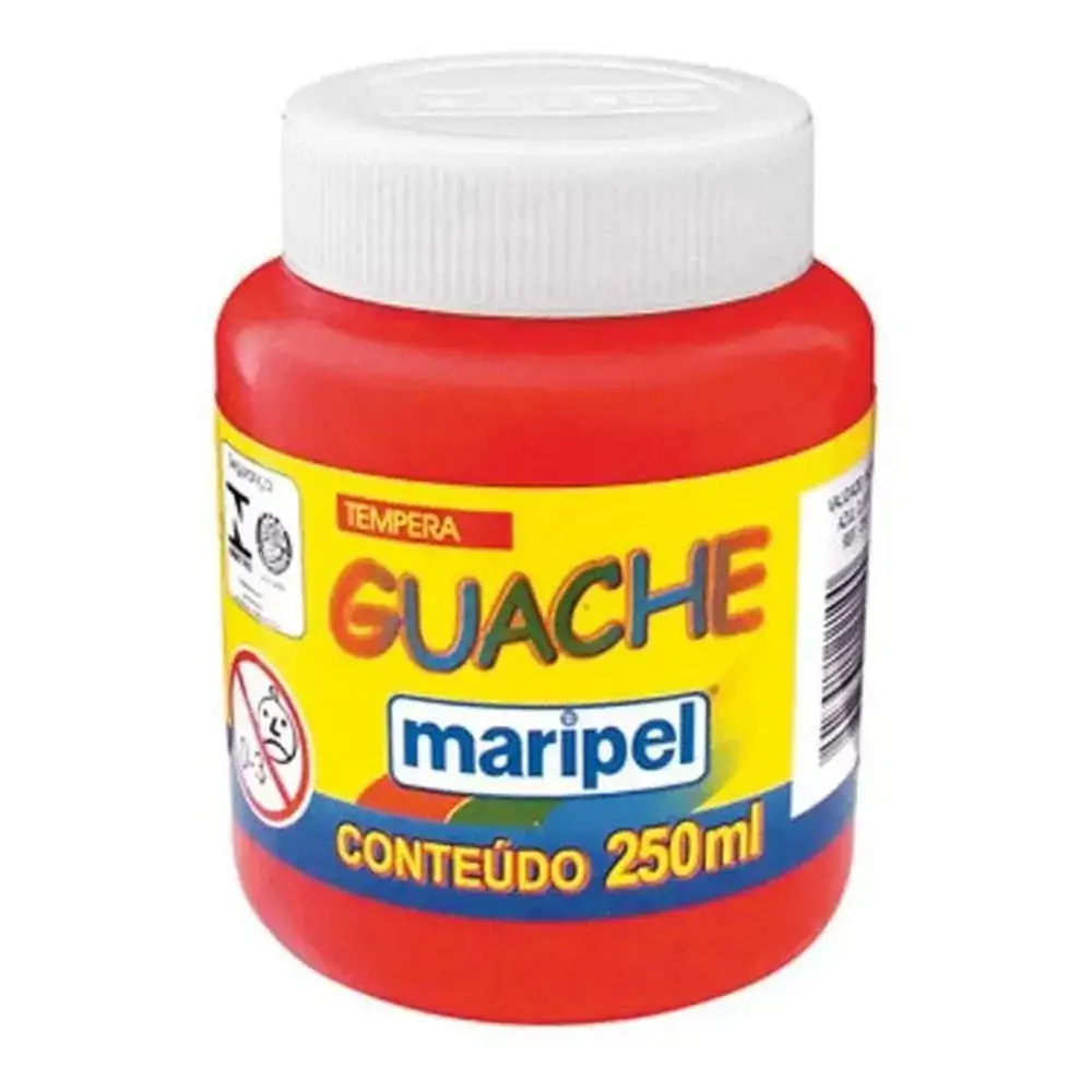 Tinta Guache Maripel Vermelho 1unidade