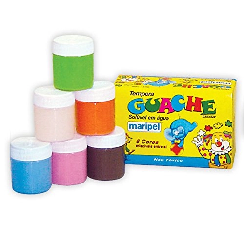 GUACHE TEMPERA 15ML 06 CORES MARIPEL