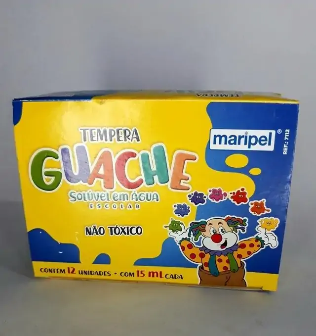 Tinta Guache Maripel C/12 Unidade Reval