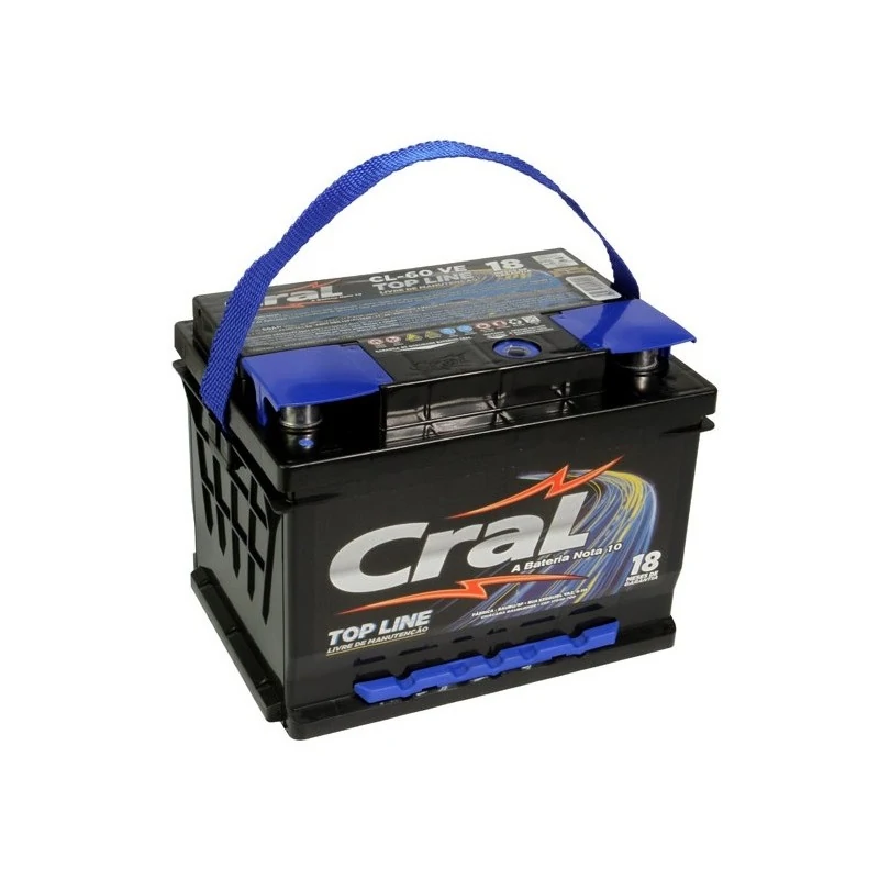 Bateria 60Ah Polo Lado Esquerdo - CRAL CL60VE