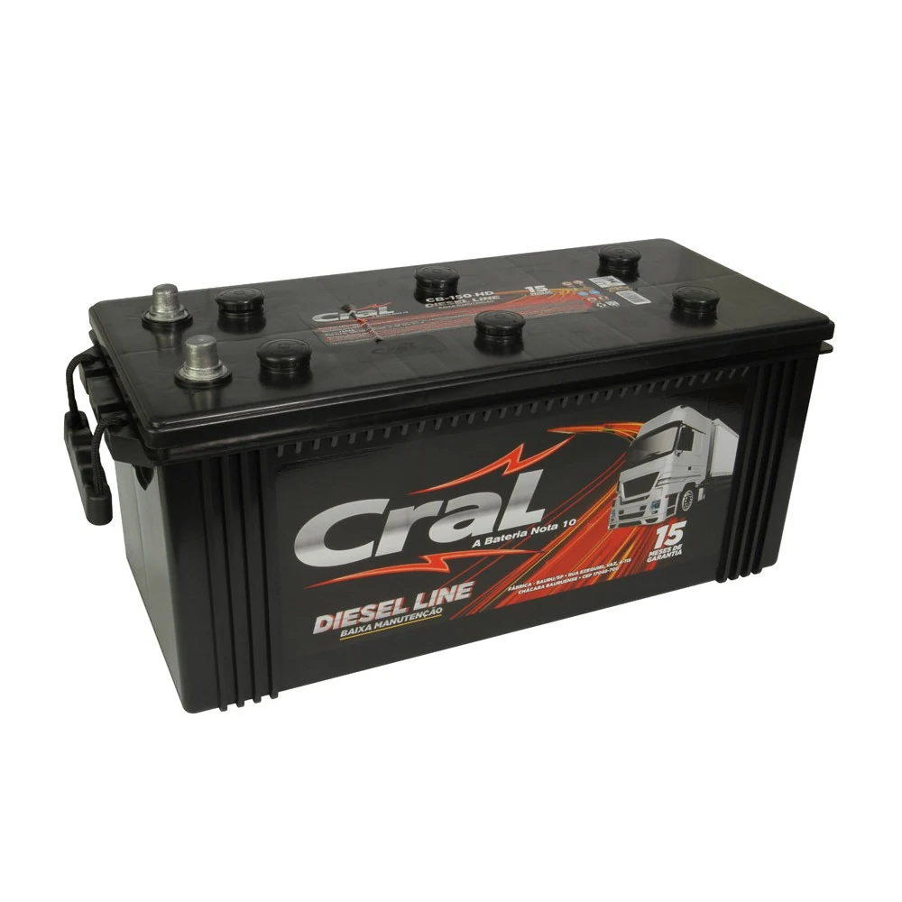 Bateria 150Ah Polo Lado Direito - CRAL CB150D