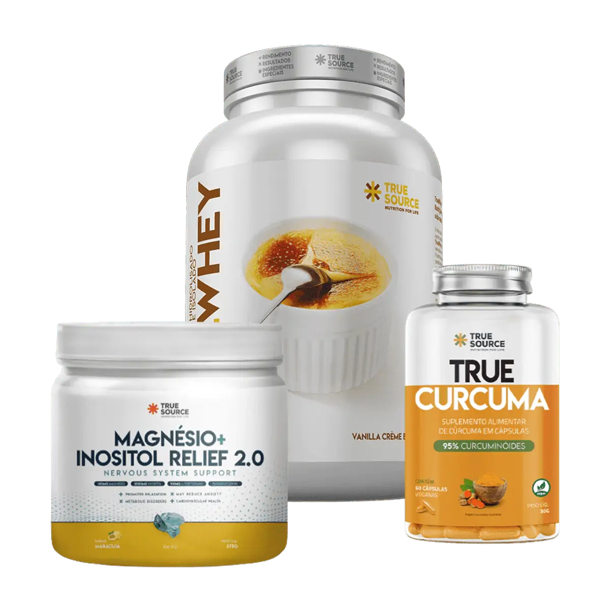 Combo Vida Saudável 1 True Whey Créme Brulée
