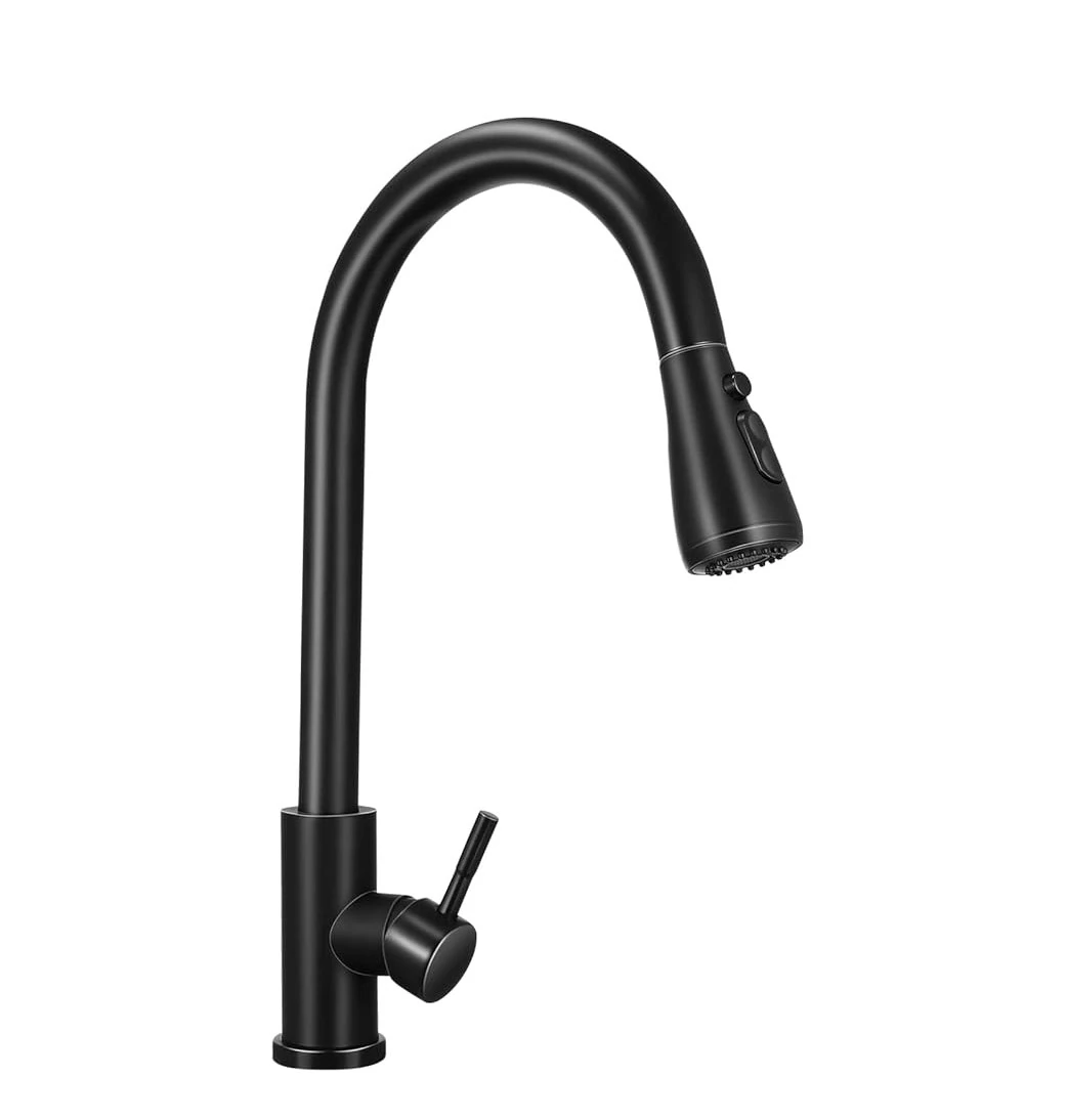 Torneira Gourmet Monocomando Premium Com Extensor Preta