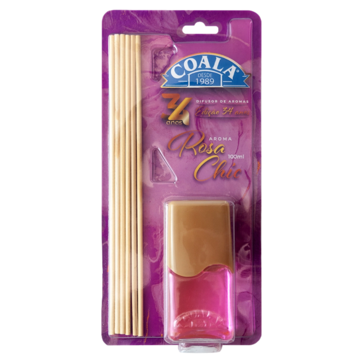 Difusor De Aromas Rosa Chic Coala Blister 100ml Edição Especial 34 Anos