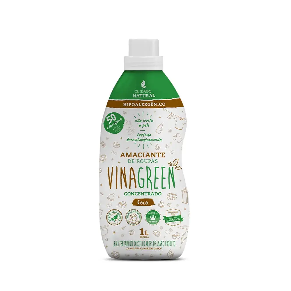 Amac Roupa Conc Vinagreen Coco 1l