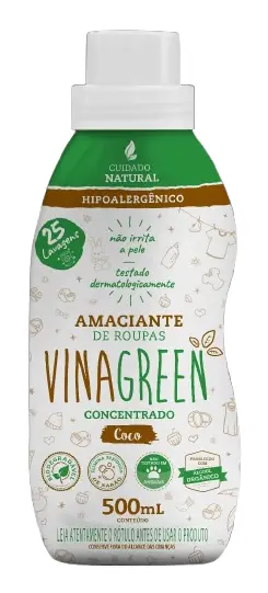 Amac Roupa Conc Vinagreen Coco 500ml
