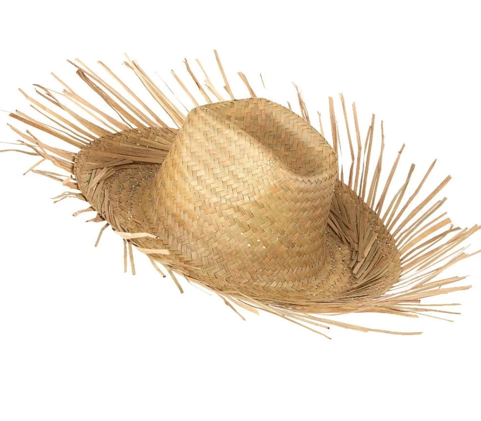 Chapeu Palha Cristal Desfiado 719j Kopal