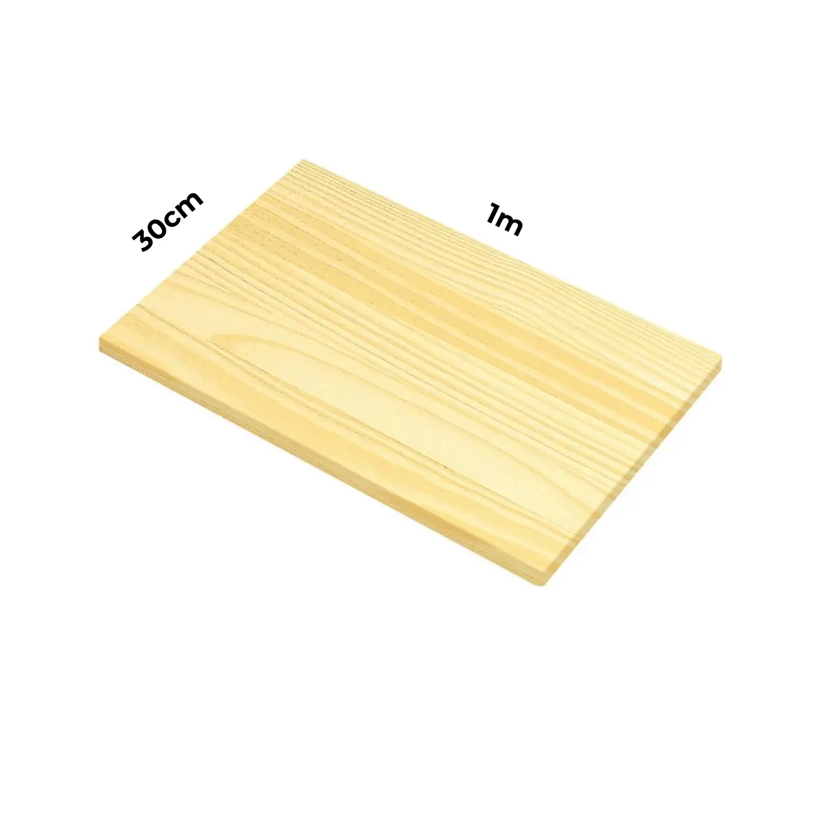 Painel Chapa Madeira Natural Tramontina - 1m X 30cm Com 18mm De Espessura