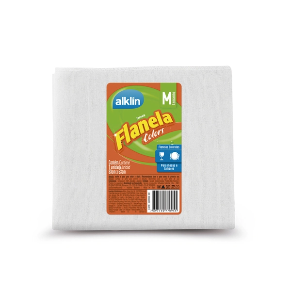 Flanela Alklin Colors Tam M 1u