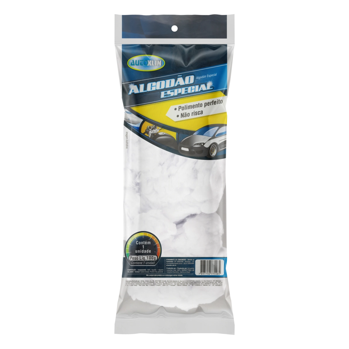 Algodão Especial Autoklin Pacote 100g