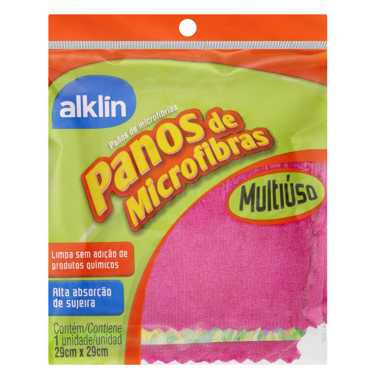 Pano de Microfibra Multiuso 29x29cm Rosa