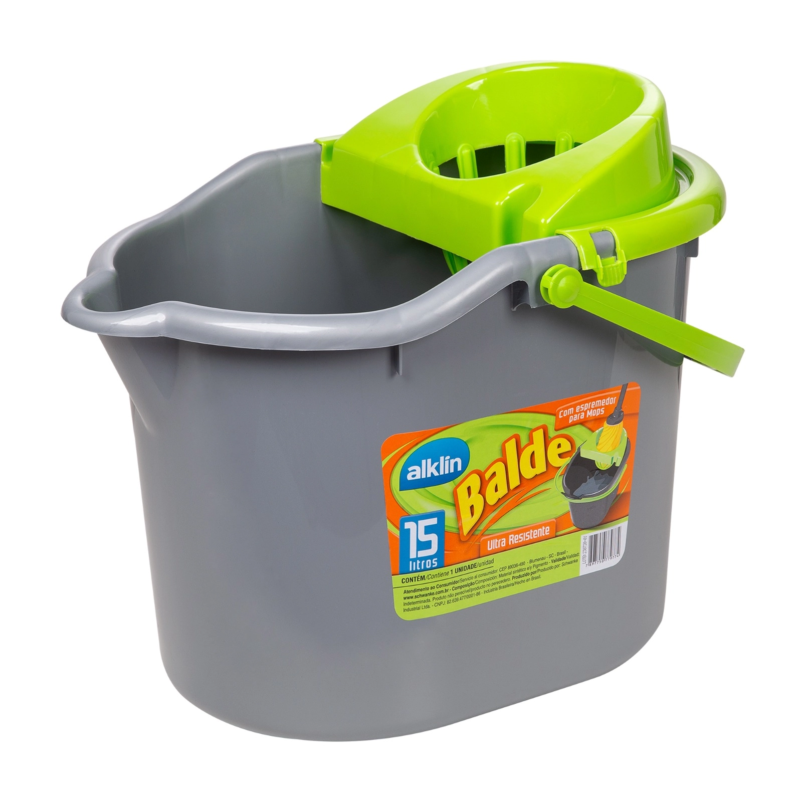 Balde Para Mop Verde 15l
