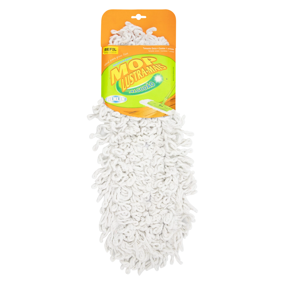 Mop Lustra Mais Algodão Alklin Refil