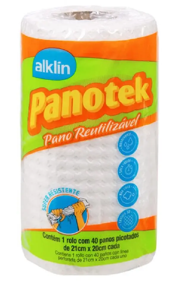 Pano Alklin Panotek Reutilizavel 40fls