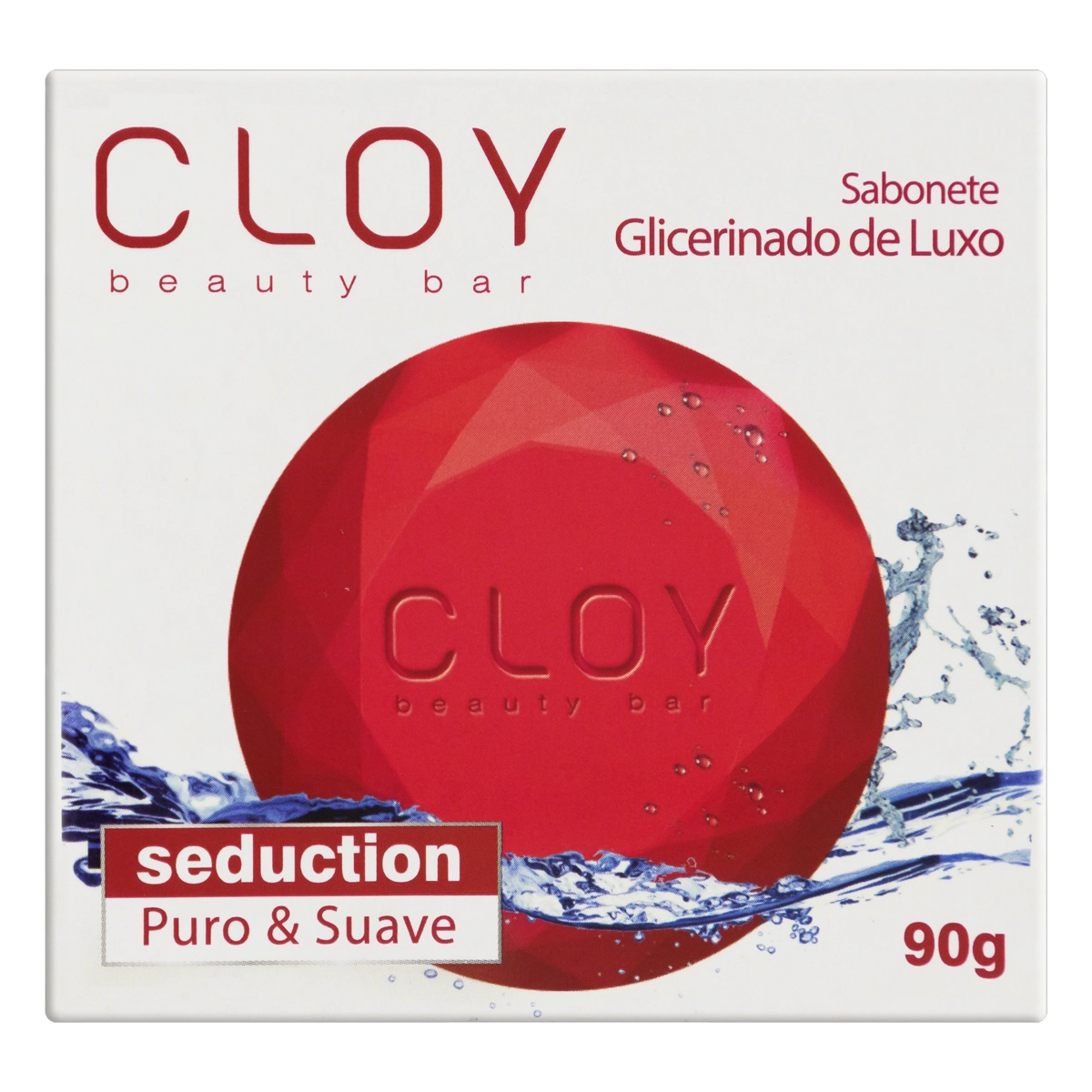 Sabonete Barra Glicerinado Seduction Cloy Beauty Bar Caixa 90g