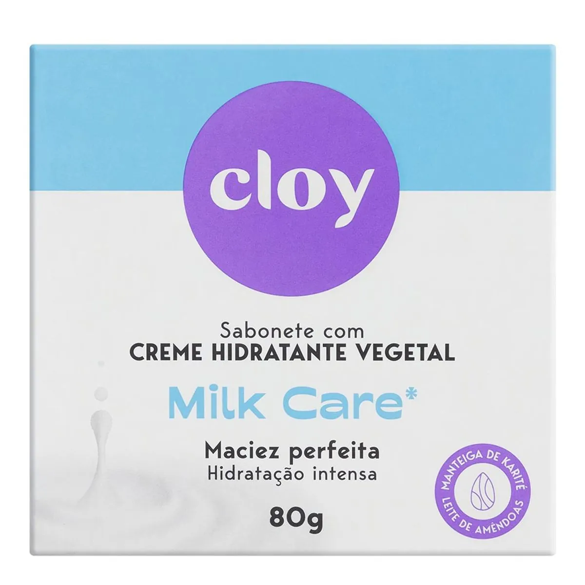 Sabonete Em Barra Hidratante Milk Care Cloy 80g