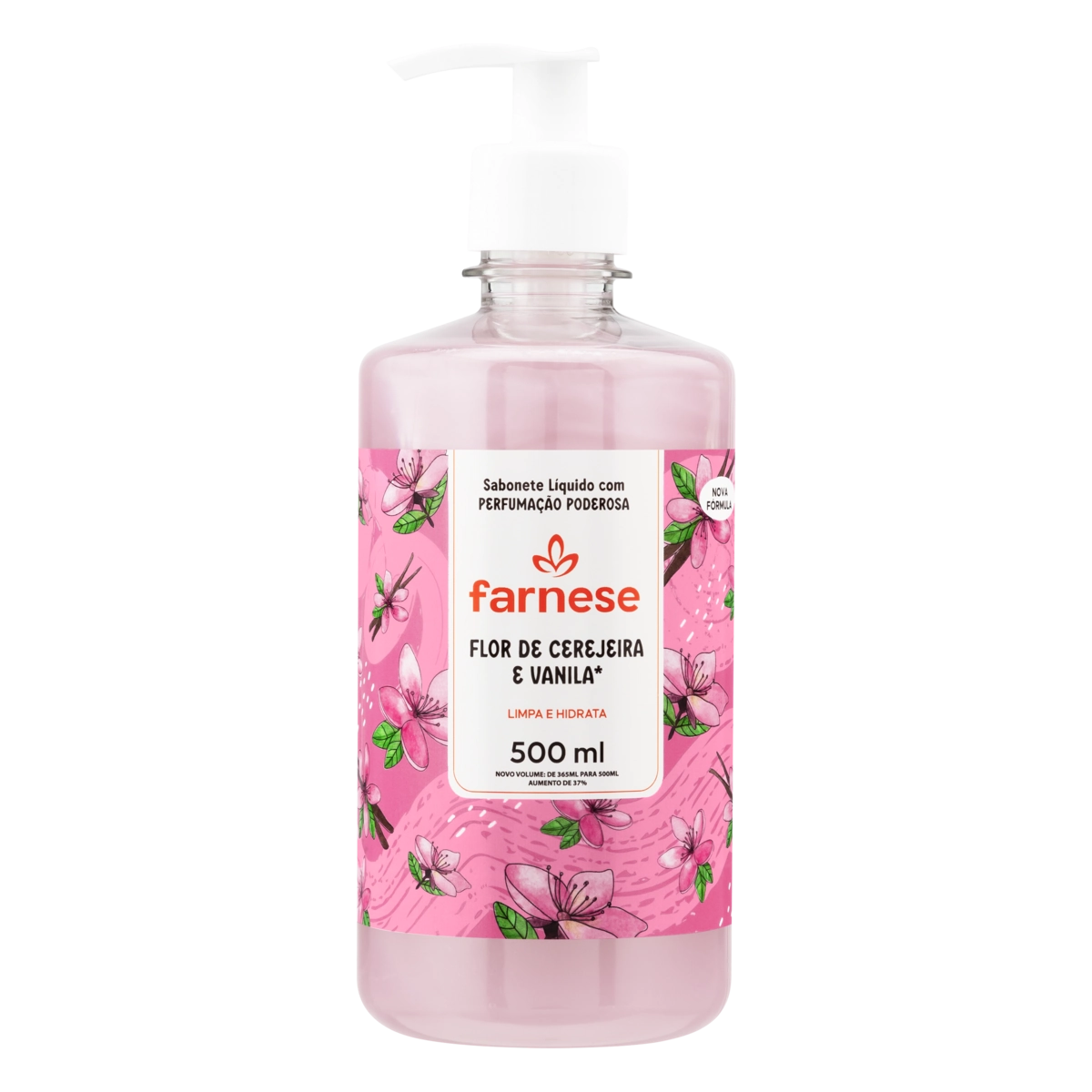 Sabonete Líquido Flor De Cerejeira E Vanila Farnese Frasco 500ml