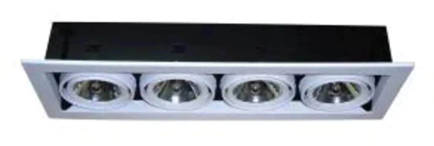 Plafon Embutido 4 Luzes Ar70 50w Branco
