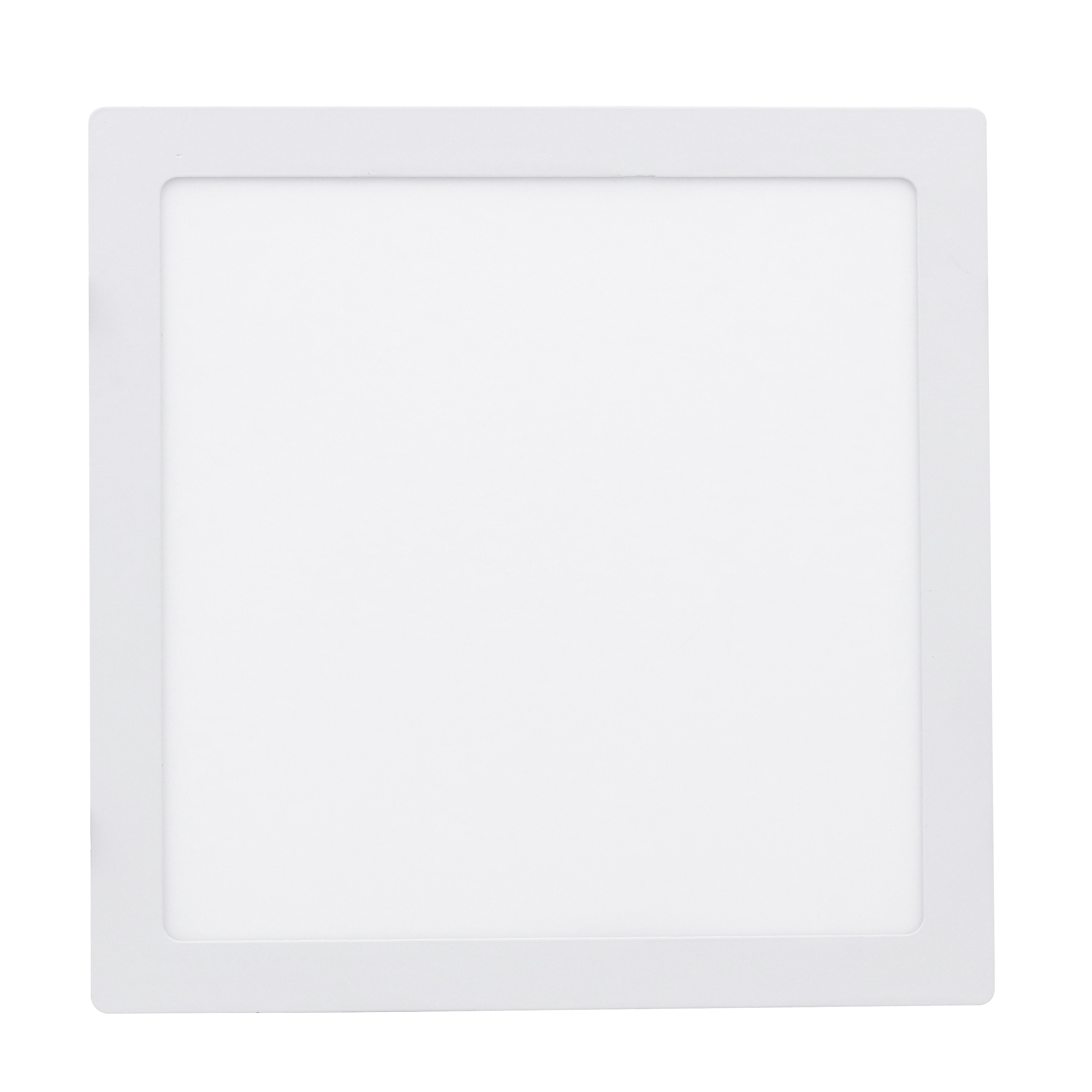 Painel de Led Embutir Quadrado Luz Amarela 24W LLUM Bronzearte 29,5x29,5cm Branco Bivolt
