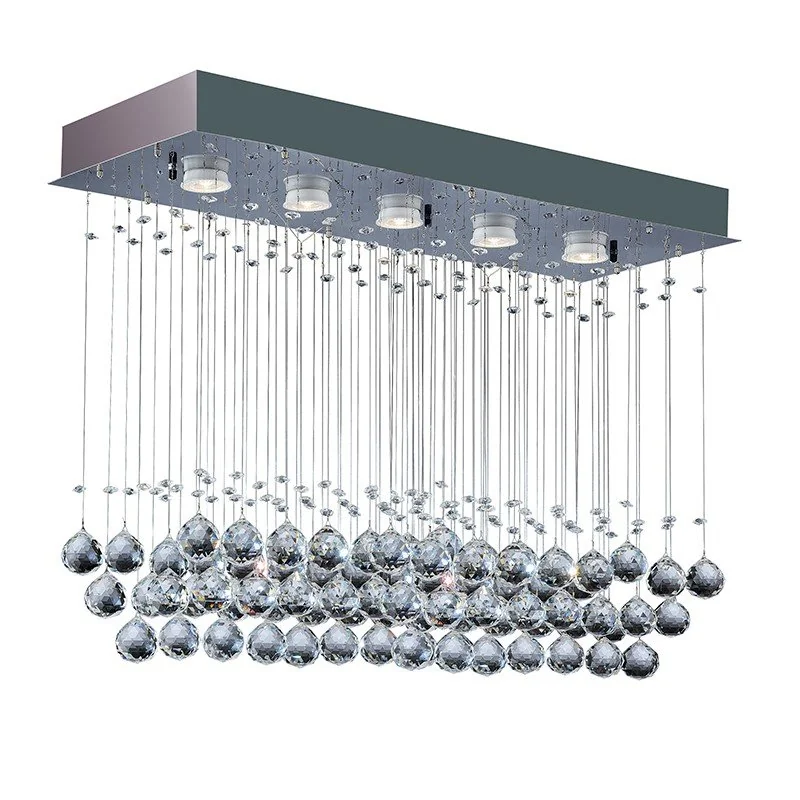 Plafon Llum Crystal Ball Transparente Gu10 Bivolt