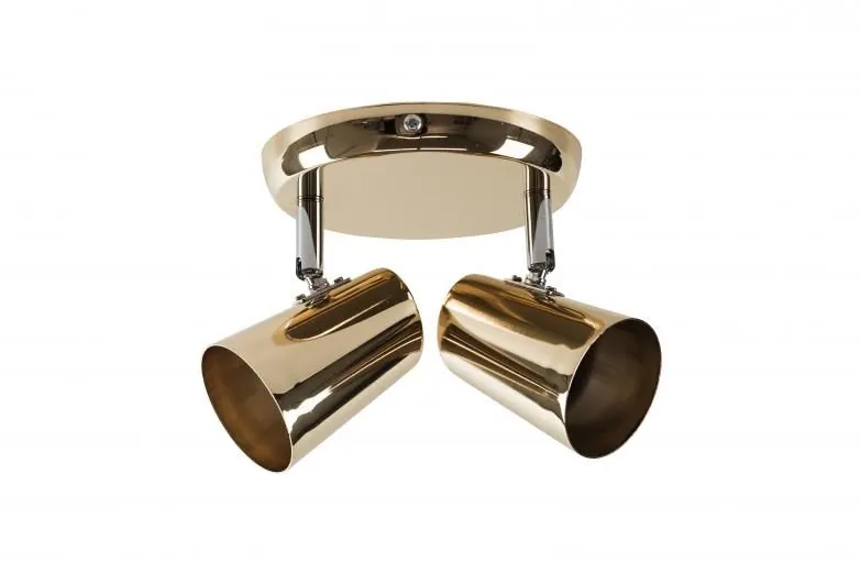 Spot De Sobrepor New Short  2xe27 60w Crom/cobre