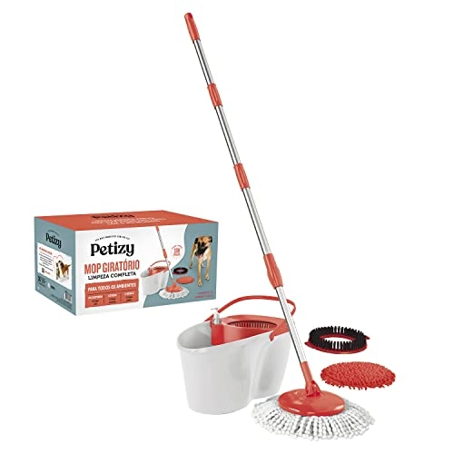 Mop Giratorio Limpeza Completa, Pet1607, Petizy