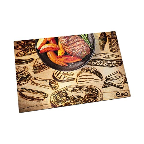 Tabua De Vidro Para Cortes Grelhados 30 Cm Euro Decorado
