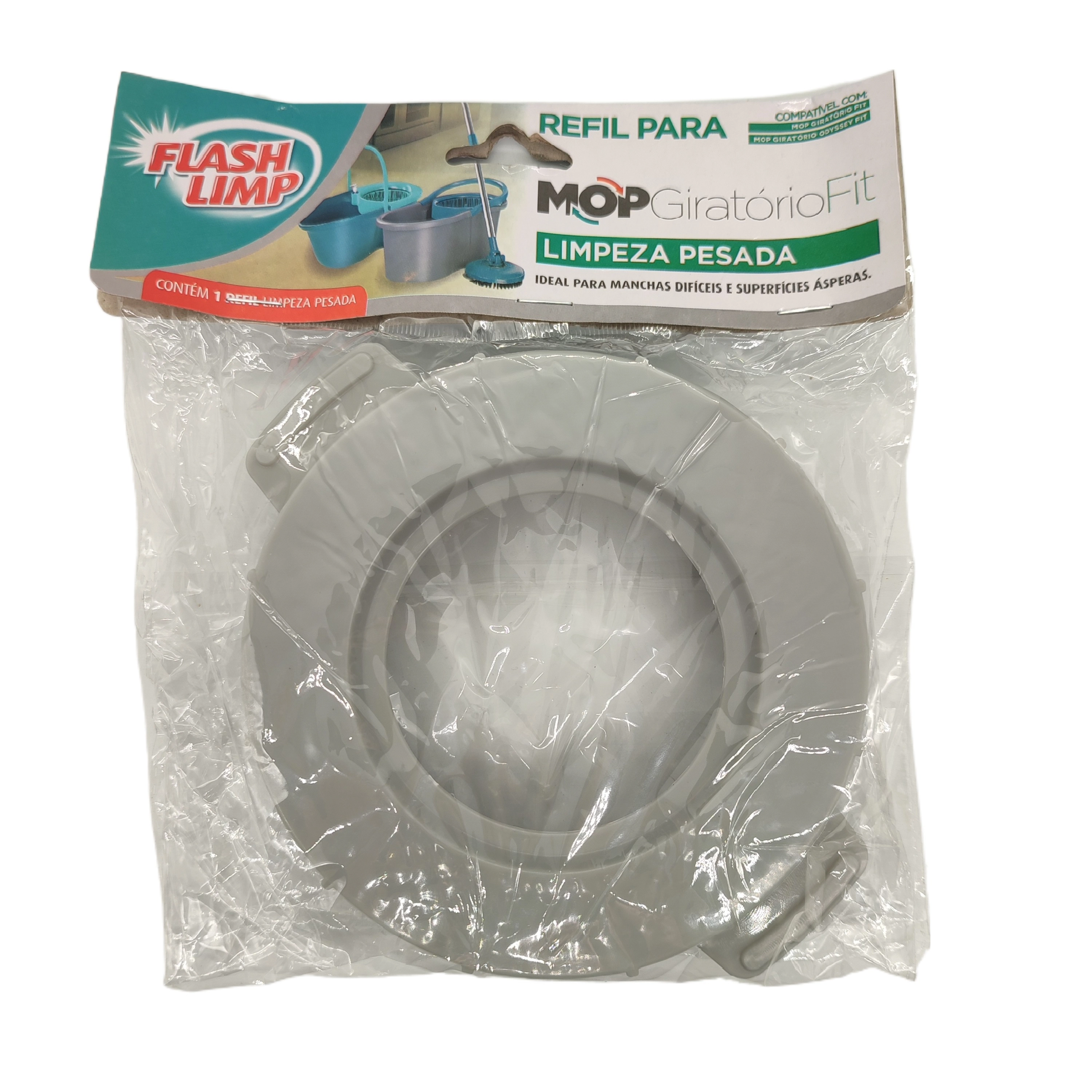 Refil Para Mop Giratório Fit Limpeza Pesada FlashLimp RMOP7191