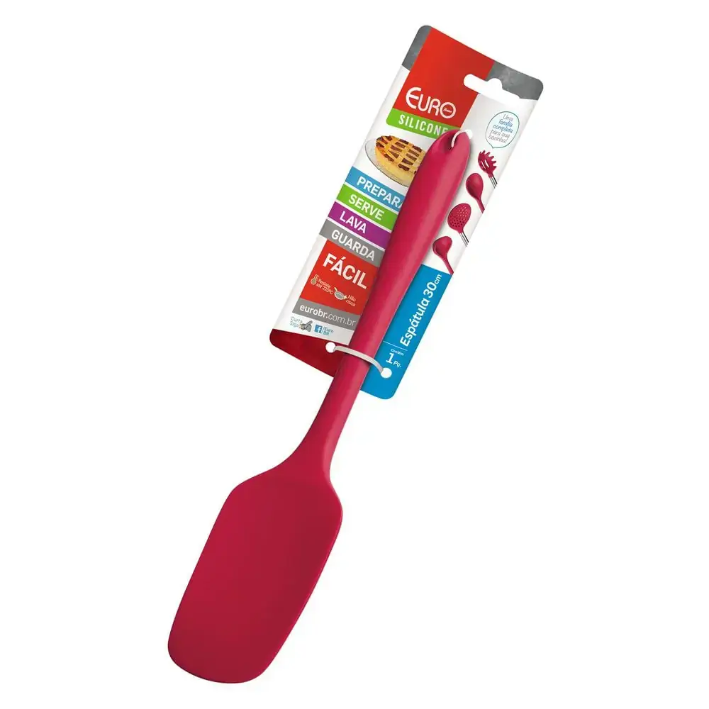 Espatula Grande De Silicone Vermelha