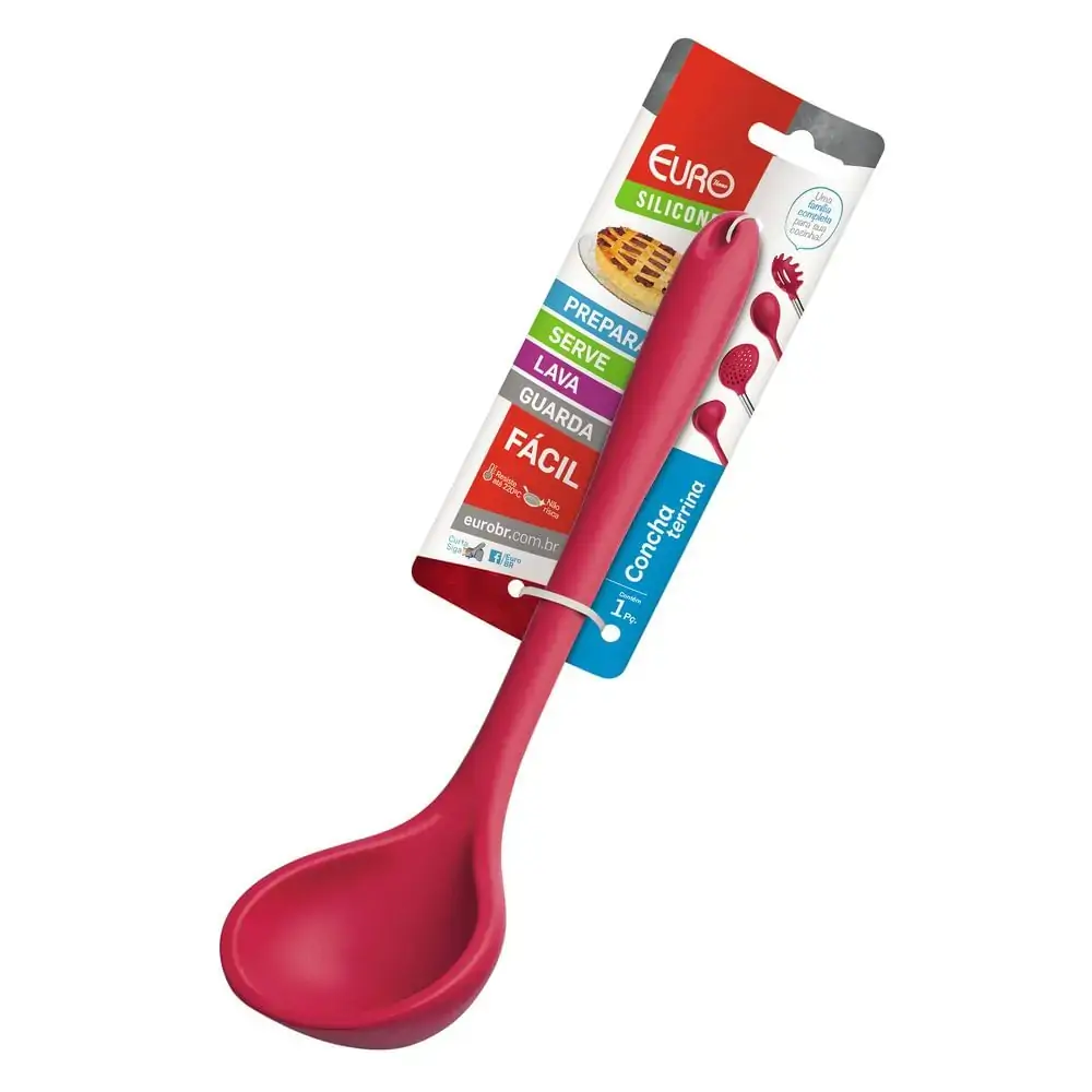 Concha Silicone Euro Terrina Vermelha