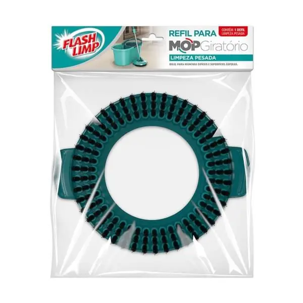 Refil para Mop Giratório FlashLimp Limpeza Pesada
