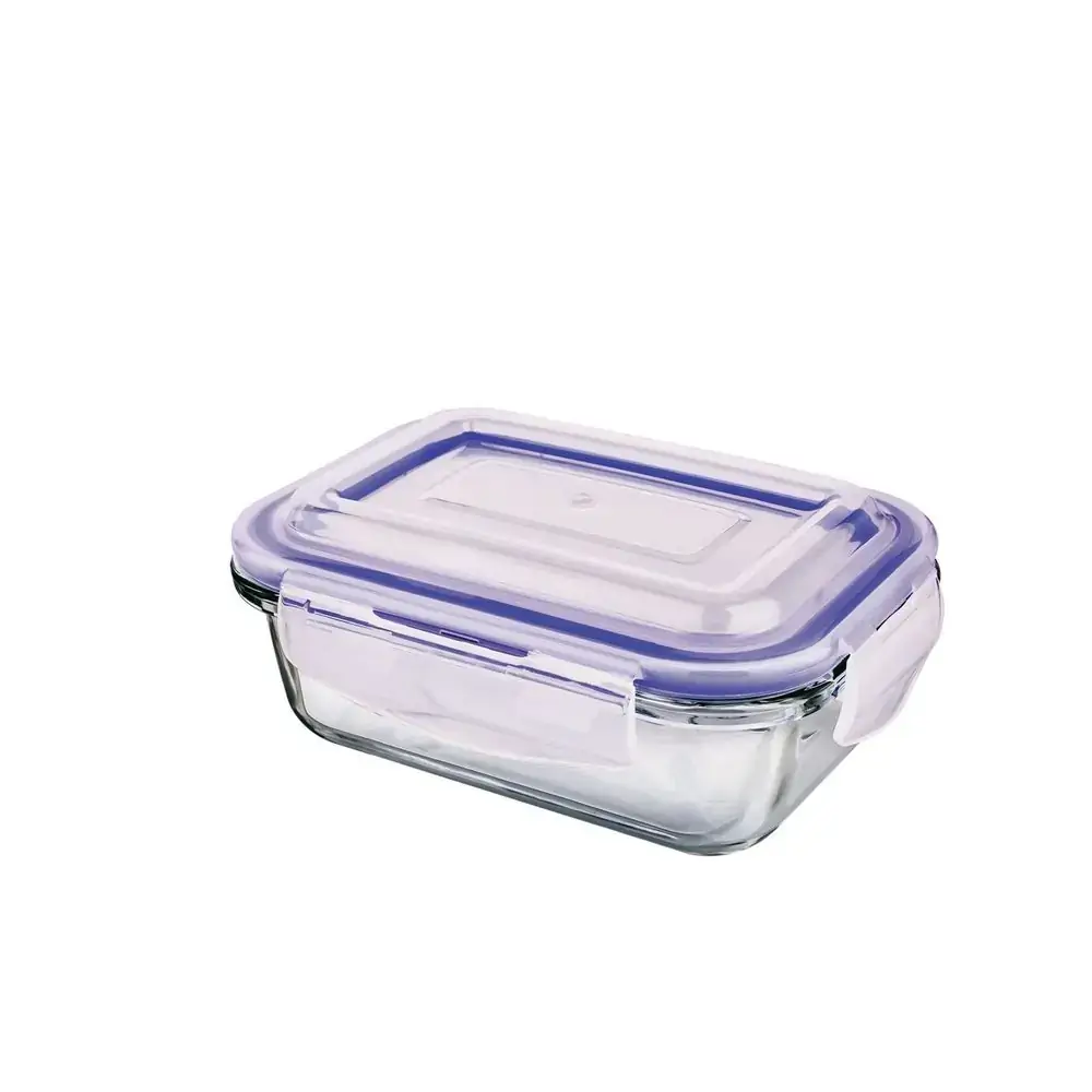 Pote De Vidro Hermetico Retangular 370 Ml Sortido