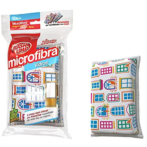 Esponja Flashlimp Microf.vidros/jan Edv J
