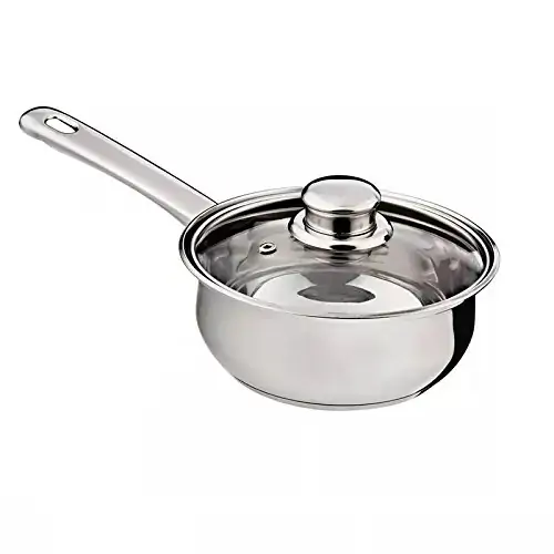 Panela 16cm Inox C/tampa De Vidro