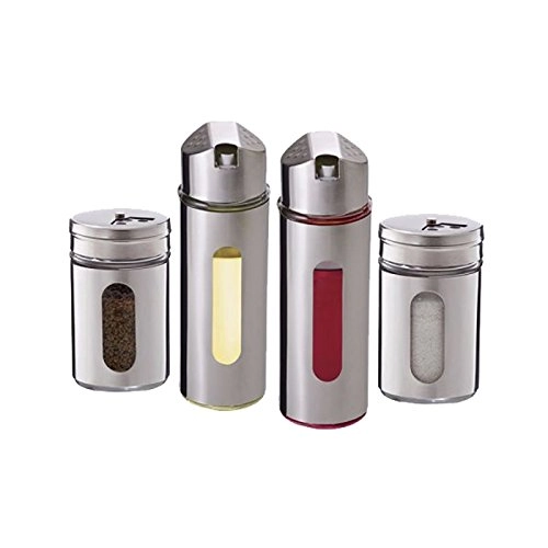 Conjunto Galheteiro Com Suporte 4 Peças
