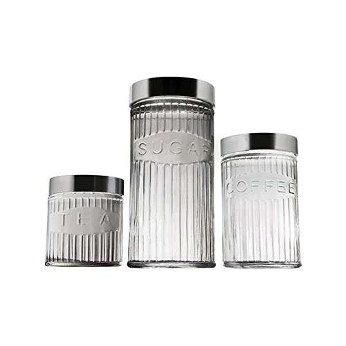Pote Euro Home Vidro C/03 Ref.0338 3 Un