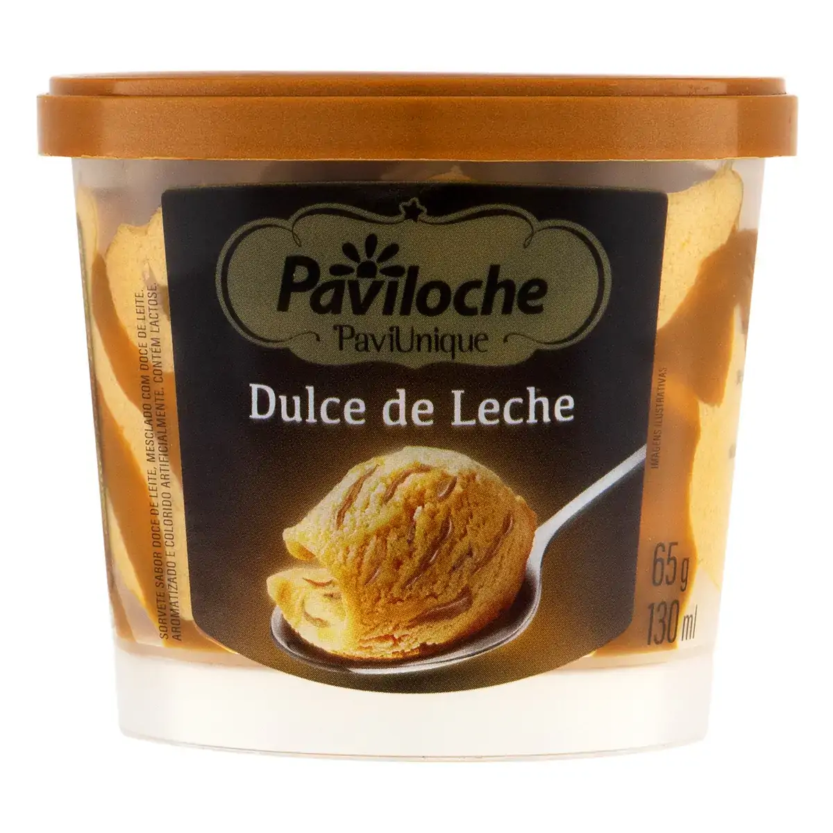 Sorvete Dulce De Leche Paviloche Paviunique Pote 130ml