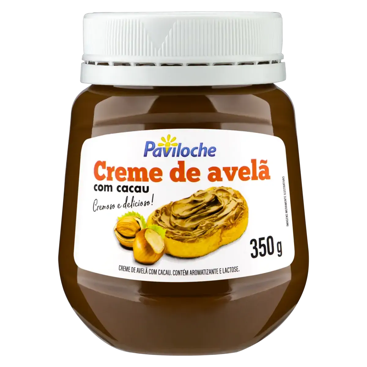 Creme De Avelã Com Cacau Paviloche Pote 350g