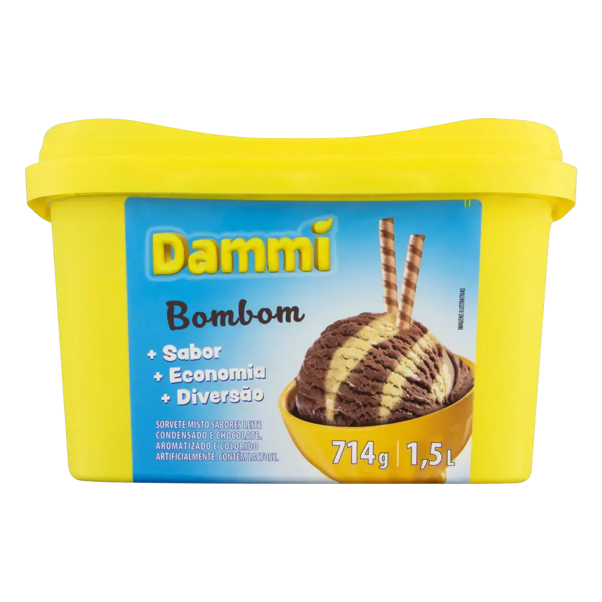 Sorvete Bombom Dammi Pote 1,5l