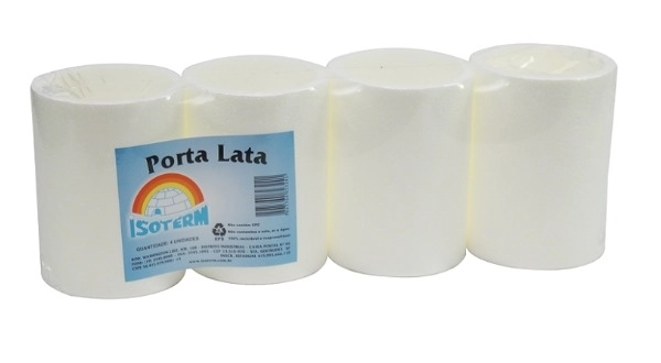 Porta Lata Isopor Isoterm C/4