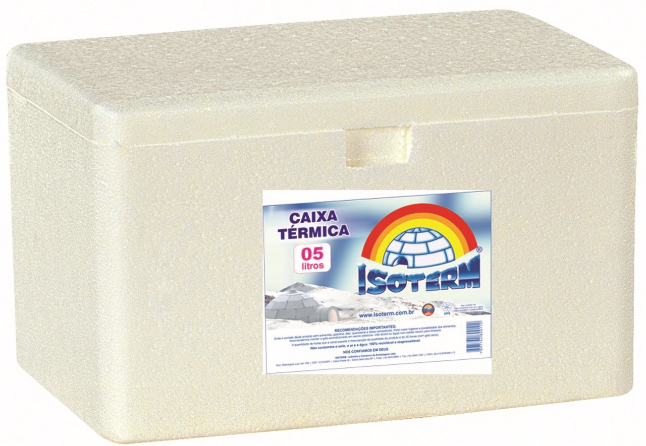 Caixa Isopor Isotermica 5lts