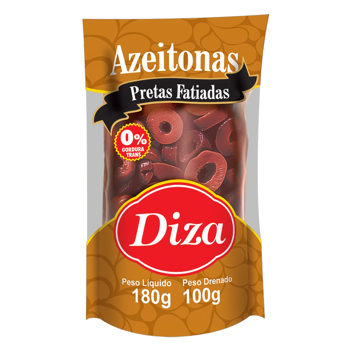 Azeitona Preta Em Conserva Fatiada Diza Sachê 100g