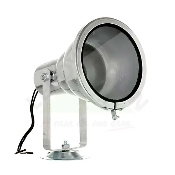Refletor 1 Lâmpada Prata IP65 Levilux